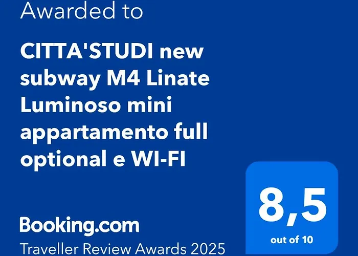 Citta Studi M4 Subway Linate, City Center 10 Min, Luminoso Appartamento Full Optional Wi-Fi
